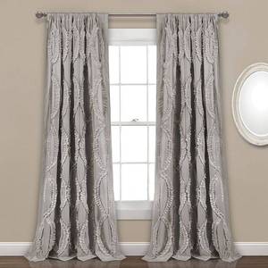 lot 18812 image: Set of 2 Avon Ruffle 54 x 84 Single Curtain Panel