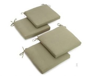 lot 18815 image: (Set of 4)Blazing Needdles sage green Indoor Outdoor Cushions