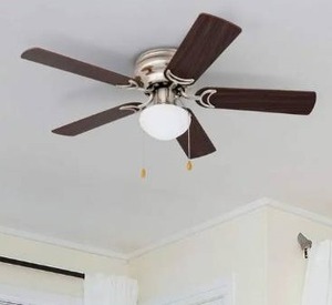 lot 18834 image: Prominence Home Alvina 42-inch Brushed Nickel Ceiling Fan