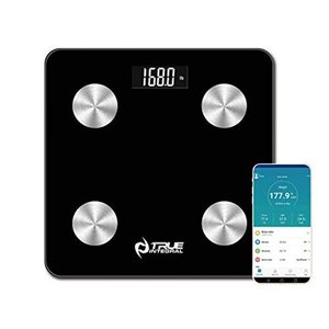 lot 18853 image: True Integral Bluetooth Body Fat Smart Scale with Smartphone APP, BMI Digital Scale, Bathroom Wireless Weight Scale, in Black
