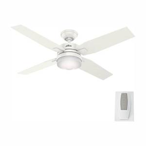 lot 18861 image: Hunter 59349 Indoor Mercado Ceiling Fan with LED Light, White