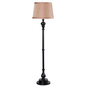 lot 18866 image: 3-way Floor Lamp Bronze - Kenroy Home