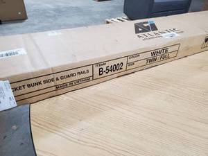 lot 18879 image: Bunk Bed Twin - LongGuard Rails White