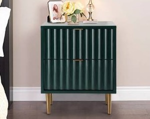 lot 18890 image: Fully-Assembly Side Table With Storage