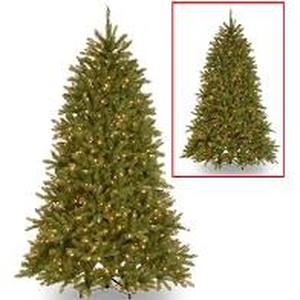 lot 18837 image: 6.5 ft. PowerConnect(TM) Dunhill Fir Tree with Dual Color LED Lights