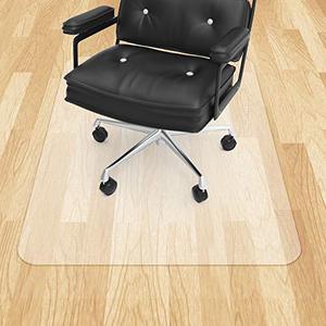 lot 8502 image: Office Chair Mat for Hardwood Floor VPCOK Plastic Floor Mat for Office Chair Wood Floor 47 x 35inch