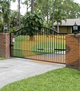 lot 8548 image: Mighty Mule MM371W Automatic Gate Opener (SMART), Single, BLACK $379.33