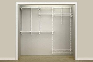 lot 8559 image: ClosetMaid 5ft - 8ft Adjustable Closet Organizer