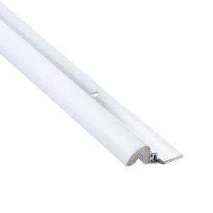 lot 8567 image: Simply Conserve KC600 1-58 in. x 84 in. White Premium Foam and Aluminum Door Weatherstrip Set