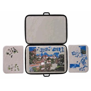 lot 8574 image: Jumbo PortaPuzzle 500-1500 piece Puzzle Case Puzzle Board