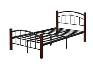 lot 2506 image: Hodedah Metal Twin, Complete Bed