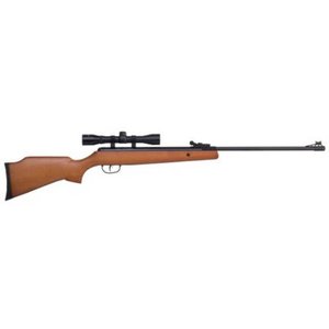 lot 2510 image: Crossman Optimus with scope .22 Cal Air Rifle CO8M22X