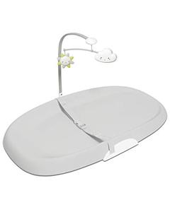 lot 2524 image: Skip Hop Changing Pad Easy-Clean Cushioned Foam Diaper Changing Pad with Tuck-Away Toy Bar, Grey