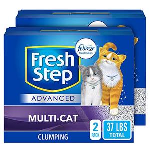 lot 2536 image: Fresh Step Advanced Multi-Cat Clumping Cat Litter with Odor Control - 37 lb (Package May Vary)
