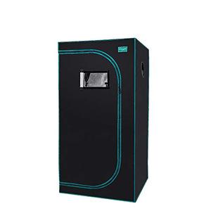lot 2540 image: OPULENT SYSTEMS 32x32x64 Hydroponic Mylar Water-Resister Grow Tent Reflective Garden Growing Dark Room with Observation Window, Removable Floor Tray and Tool Bag for Indoor Plant Growing