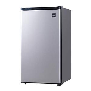 lot 2543 image: RCA RFR322-B 3.2 Cu Ft Single Door Mini Fridge with Freezer RFR322, Platinum, Stainless