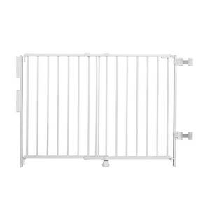 lot 2550 image: Regalo Extra Tall and Wide 2-in-1 Stairway and Hallway Wall Mounted Baby Gate, Bonus Kit, Includes Banister and Wall Mounting Kit