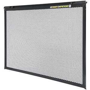 lot 2551 image: Lippert Components 859794 Screen Defender RV Entry Door Aluminum Screen Protector, 30-inch