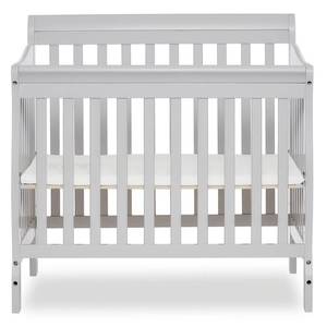 lot 2558 image: Dream On Me Aden 4-in-1 Convertible Mini Crib Mystic Gray