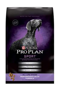lot 2566 image: Purina Pro Plan High Protein Dry Dog Food, SPORT Performance 3020 Formula - 37.5 lb. Bag