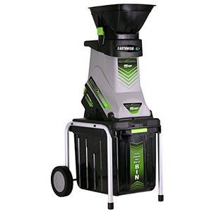 lot 2572 image: Earthwise GS70015 15-Amp Garden Corded Electric Chipper, Collection Bin