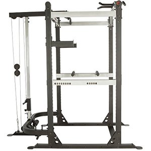 lot 2576 image: Fitness Reality X-Class Light Commercial Olympic LAT Pull Down & Low Row Cable Attachment
