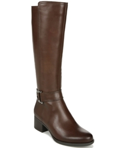 lot 33006 image: Naturalizer Kelso High Shaft Leather Boots Womens Shoes