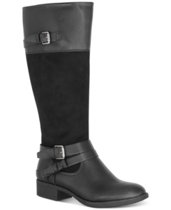 lot 33023 image: Style & Co Ashliie Riding Boots, Created for Macys Womens Shoes