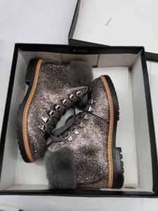lot 33035 image: Inc Womens Pravale Lace-Up Hiker Bling Booties, Size 5M