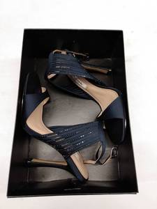lot 33073 image: Womens Nina Damaris Crystal Embellished Sandal, Size 6 M - Blue
