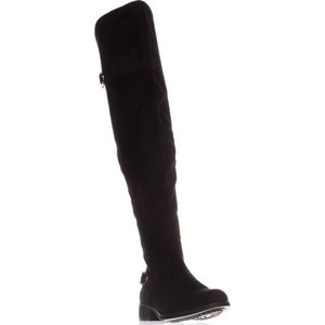 lot 33099 image: Womens AR35 Adarra Knee-High Riding Boots, Black Smooth