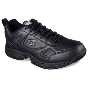 lot 33117 image: Skechers Mens Work Relaxed Fit Dighton Slip-Resistant Wide Width Casual Work Sneakers from Finish Line