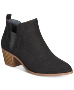 lot 33180 image: Style & Co Womens Myrrah Perforated Ankle Booties, Size 5M