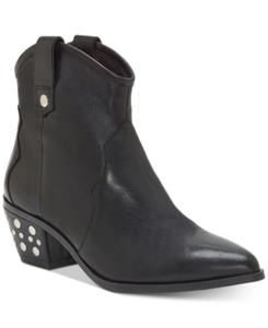 lot 33186 image: Inc Latisha Western Studded Leather Booties, Size 7M