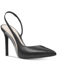 lot 33208 image: Womens Nine West Toffee Slingback Pointy Toe Pump, Size 5.5 M - Black