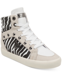 lot 33224 image: Guess Porcia High-Top Sneakers Womens Shoes, Size 9.5M