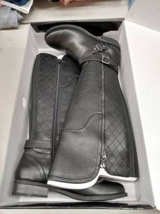 lot 33257 image: Gbg Los Angeles Haydin Wide Calf Riding Boots Womens Shoes, Size 7.5M