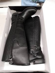 lot 33267 image: Womens G By Guess Haydin Wide Calf Knee High Boots, Black, Size 6MWC