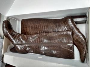 lot 33269 image: Marc Fisher Revela Square-Toe Boots Womens Shoes, Size 10M