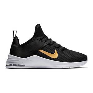 lot 33314 image: Nike Womens Air Max Bella TR 2 Training Shoes (8.5, BlackMetallic Gold-Vast Gray)
