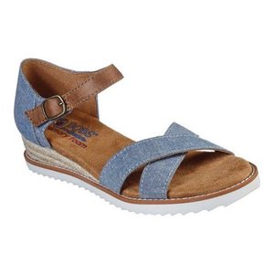 lot 33401 image: Womens Skechers BOBS Desert Kiss Party Crashers Wedge Sandal