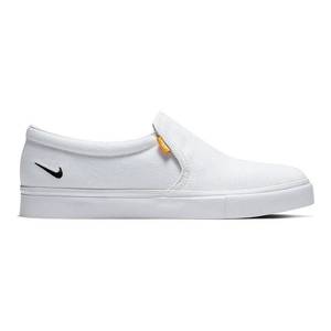 lot 33420 image: Nike Womens Court Royale Ac Slip-On Casual Sneakers from Finish Line. stain on one shoe