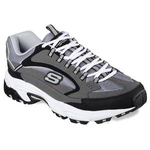 lot 33438 image: Skechers Sport Mens Stamina Cutback Oxford, Charcoal Cutback, 8.5 M US