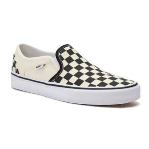 lot 33450 image: Vans Womens Asher Checkerboard Slip-On Sneakers Womens Shoes