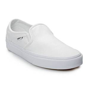 lot 33467 image: Vans Asher Womens Skate Shoes, Size 6, White