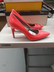 lot 33477 image: WOR ZOE NEON.PINK HIGH HEEL SIZE 9.5