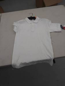 lot 29299 image: boys medium 1012 husky polo- small stain on back