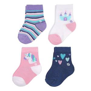 lot 29703 image: Baby Girl  Toddler Girl Jumping Beans 3-pk. Polka-Dot Crew Socks, Toddler Girls, Size 2T-4T, Blue, MISSING 1 PAIR
