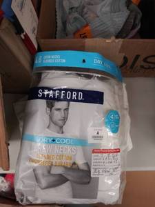 lot 29706 image: mens crew neck XL 4 pack