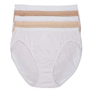 lot 29763 image: Hanes Womens Ultra-Soft Hi-Cut Brief 5-Pack Style-43HUCC 8xl